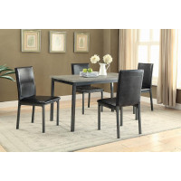Coaster Furniture 100611 Garza Rectangular Dining Table Black